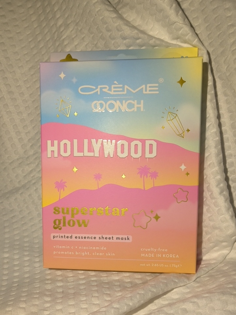 CRÈME x MONCH HOLLYWOOD Superstar Glow Sheet Mask - SET OF 3 - Picture 1 of 4